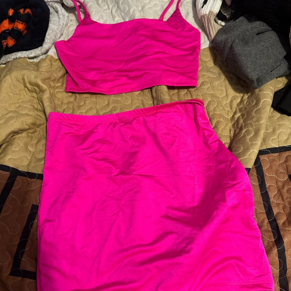 SHEIN Pink Midi Pencil Skirt Night Out